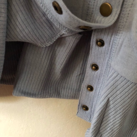 Plus Size Light Blue Button Down Cardigan NEW - Picture 3 of 5